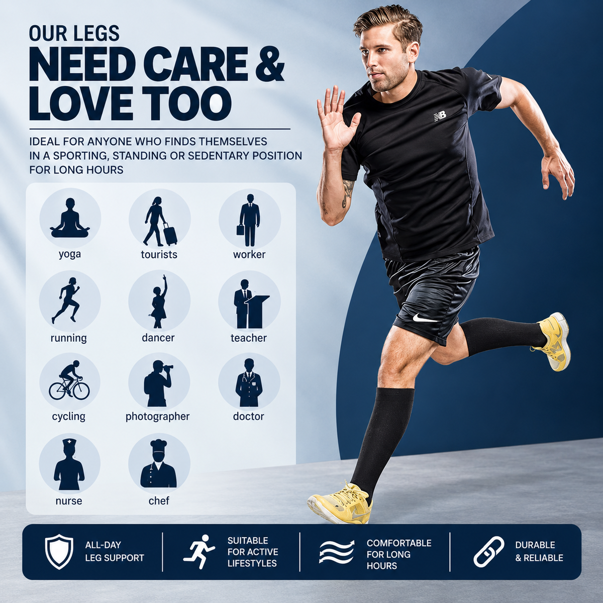 ZIP IT UP™ Compression Socks with Zipper
