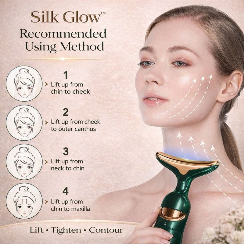Silk Glow™ 3 - in - 1 Anti - Wrinkle Electric Facial Massager - Urban Stuff 2.0