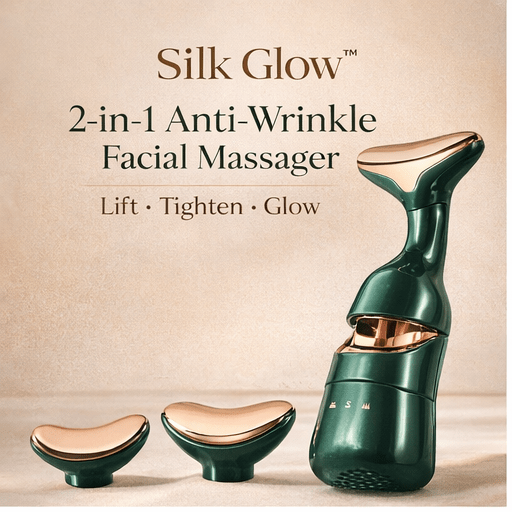 Silk Glow™ 3 - in - 1 Anti - Wrinkle Electric Facial Massager - Urban Stuff 2.0